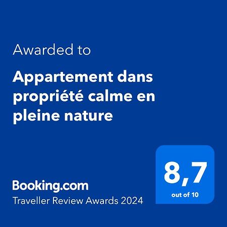 Appartement Dans Propriete Calme En Pleine Nature Шарбоньєр-ле-Бен Екстер'єр фото